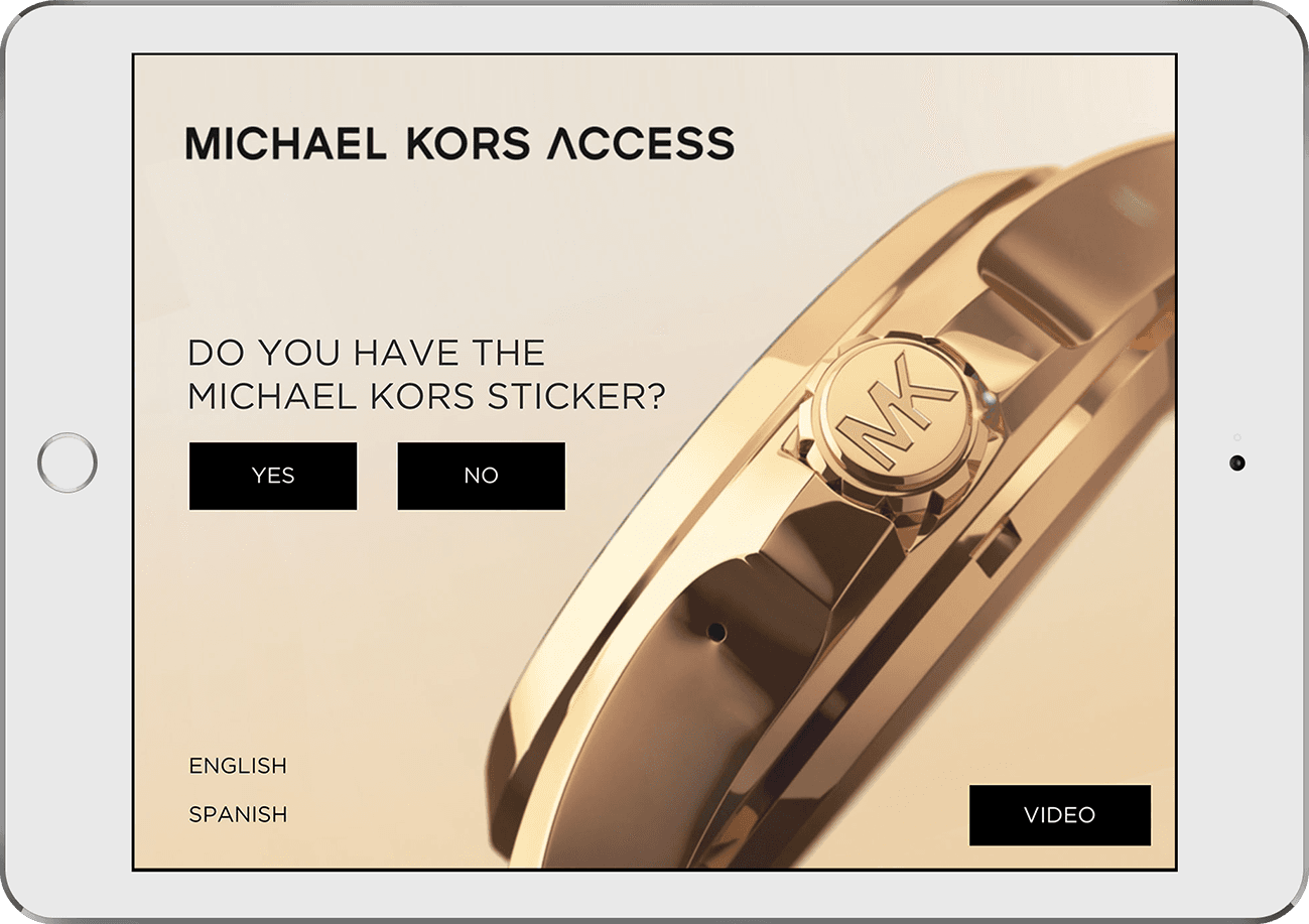 Michael Kors Access augmented-reality iPad application